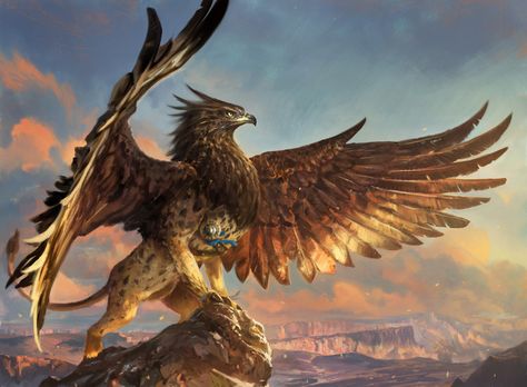 Griffin - Paul Canavan Griffin Mythical, Mythological Animals, Mythical Creatures Fantasy, Mystical Animals, Beast Creature, Mythical Animal, Fantasy Beasts, An Eagle, Fantasy Creatures Art