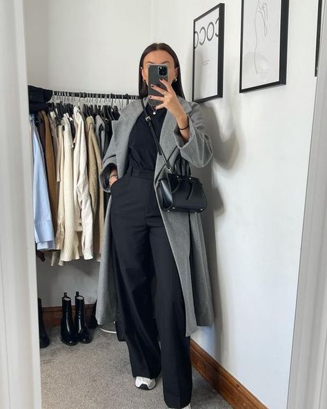 Oversized Coat Outfit, Grey Blazer Outfit, Mantel Outfit, Casual Maternity Outfits, Comfy Outfits Winter, Winter Fashion Outfits Casual, Cold Outfits, Business Casual Outfits For Work, Keeping It Simple