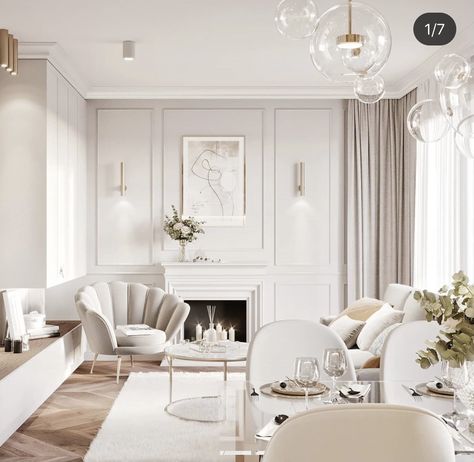 Classy Living Room, Luxury Living Room Design, Classic Living Room, Living Room Design Decor, Home Design Living Room, Elegant Living Room, Elegant Living, Decor Home Living Room, Living Room Decor Apartment