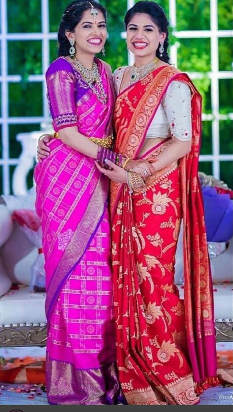 Benaras Georgette Sarees, Benares Sarees, Banaras Blouse, Benaras Sarees, Benarasi Blouse, Kanchivaram Saree, Reception Sarees, Sarees Pattu, Saree Hairstyles