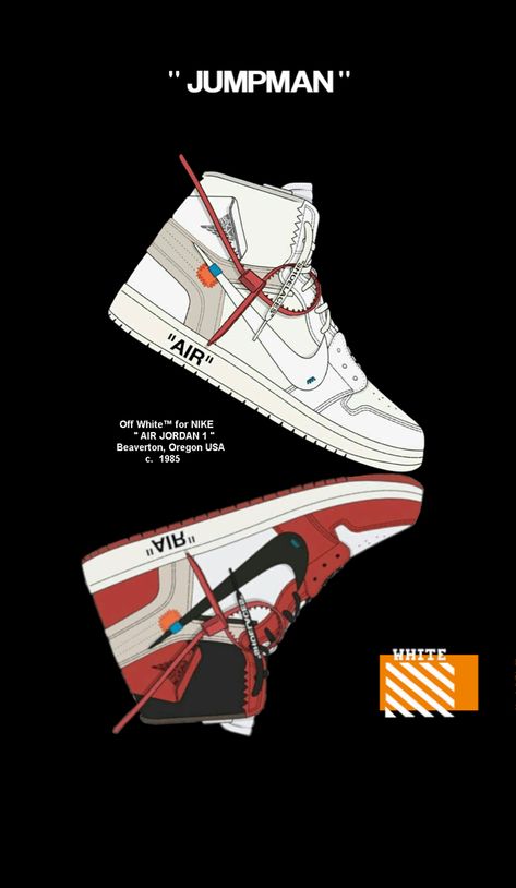 Off White Shoes Wallpaper, Jordan Shoe Wallpapers, Nike Off White Wallpaper, Off White Poster, Jordan 1 Wallpaper, Shoe Logo Ideas, Off White Wallpaper, Jordan 1 Off White, Jordan 4 Off White