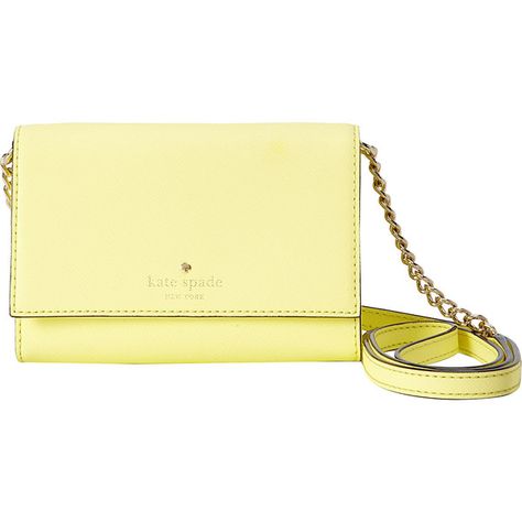 Kate Spade New York Cedar Street Cami Crossbody ($118) ❤ liked on Polyvore featuring bags, handbags, shoulder bags, bags and purses, yellow, yellow purse, kate spade purses, handbags purses, handbags crossbody and chain shoulder bag Yellow Kate Spade Bag, Kate Spade Shoulder Bag, Yellow Handbag, Stylish Purse, Kate Spade Handbags, Kate Spade Purse, Handbag Straps, Chain Shoulder Bag, Kate Spade Bag