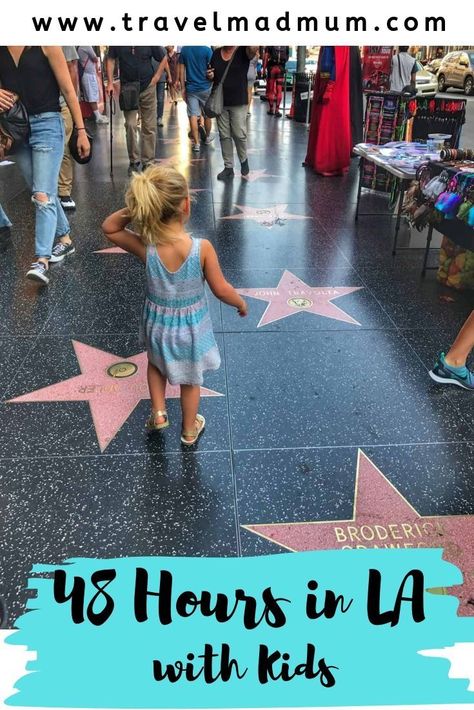 48 Hours in LA with Kids: Here are the best things to do, places to sleep and eat on a short trip to Los Angeles with kids. || Two Days in LA || LA Travel Guide || USA Travel Destinations || Los Angeles, California || Family Travel || #travelmadmum #LA #LosAngeles #familytravel #california #usa #usatravel Los Angeles Day Trips, La With Kids, La Travel Guide, Los Angeles Itinerary, Weekend In Los Angeles, Hollywood Restaurants, Trip To Los Angeles, La Travel, California With Kids