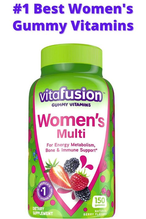 #1 Best Women's Gummy Multi-vitamins Gummy Vitamins Women, Daily Vitamins For Women, Object Oc, Vitamin Brands, Healthy Colors, Best Multivitamin, Gummy Vitamins, B 12, Supplements For Women