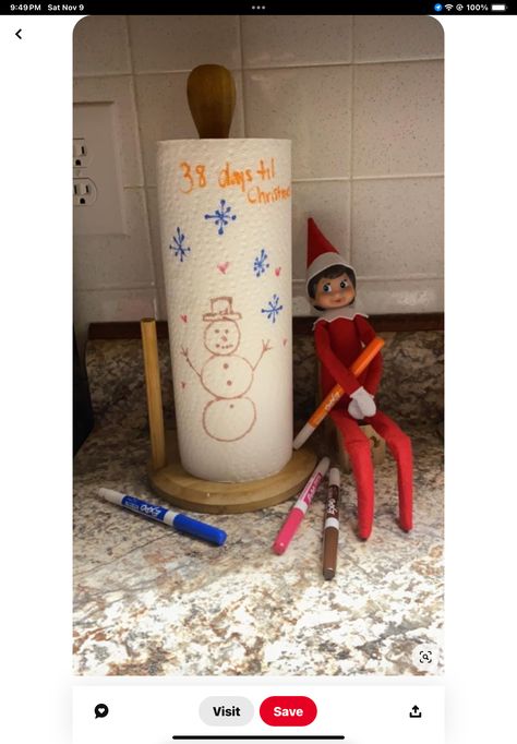 Christmas Decorations For Kids, Bob's Discount Furniture, Days Until Christmas, Drawing Board, Diy Shelves, On The Shelf, Christmas Elf, Diy Paper, Kids Christmas