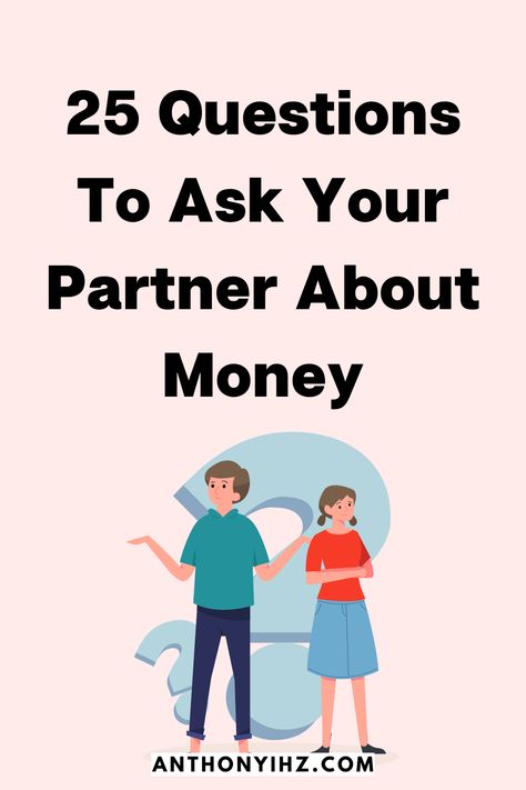 Couples who plan their finances together, stay together. Here are 25 important money questions to ask your partner. So whether you're dating, engaged, or married these questions to ask your partner about money will help you avoid financial issues in the future. Money questions for couples Money Questions For Couples, Questions To Ask Your Business Partner, Financial Planning Couples, Finance Questions For Couples, Financial Questions For Couples, Couples Financial Planning, Important Questions To Ask Your Partner, Talking Topics, 2023 Relationship