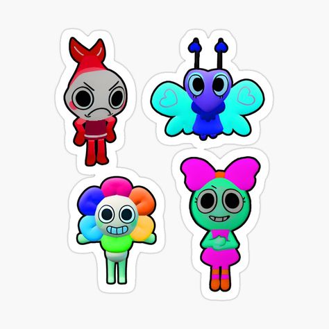 Get my art printed on awesome products. Support me at Redbubble #RBandME: https://www.redbubble.com/i/sticker/Creativity-with-Dandy-s-World-by-stars-2030/164638328.EJUG5?asc=u World Sticker, World Ideas, Character Creator, Roblox Game, World Art, Dandy, Awesome Products, My Art, Christmas Gifts