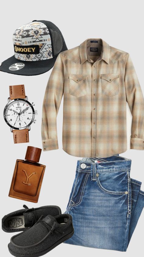 Country Guy Outfits, Jacket Outfits Men, Country Boy Outfits, Jean Jacket Outfits Men, Cowboy Outfit For Men, Cowboy Fashion, Guy Outfits, Western Outfits Men, Guys Fits