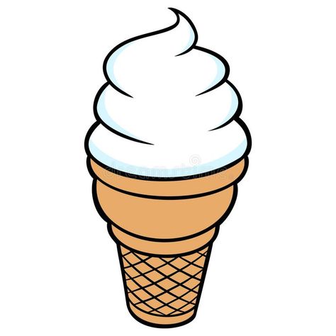 Ice Cream Cone vector illustration Vector Ice Cream, Ice Cream Vector Illustration, Ice Cream Cartoon Drawing, Wattpad Texture Background, Ice Cream Animation, Ice Cream Cone Illustration, Dora Pictures, Cartoon Ice Cream Cone, Ice Cream Cone Drawing