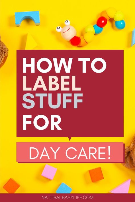 Daycare facilities usually have lots of rules about labeling anything you send with your child. It's important because we don't want babies swapping bottles or things to turn up missing. This is a guide for labeling items like food, clothing, bottles, bags, pacifiers, and more! Free Range Parenting, Infant Daycare, Daycare Bag, Twin Strollers Infants, Baby Bottle Labels, Toddler Daycare, Kids Clothing Labels, Daycare Labels, Personalized Pacifier