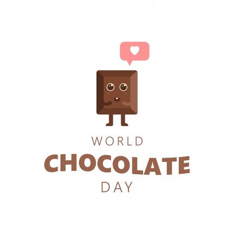 Happy chocolate day cute cartoon love | Premium Vector #Freepik #vector #abstract #love #cartoon #world World Chocolate Day, Happy Chocolate Day, Abstract Love, Love Cartoon, Cake Vector, Doodle Background, Valentines Day Chocolates, Valentines Couple, Cartoon Cake