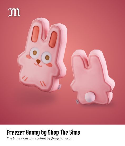 Sims 4 Cc Plushies, Pixel People, Sims 4 Clutter, Sims 4 Mm, Sims 4 Cc Packs, Pet Bunny, Sims 4 Collections, Bunny Decor, Pink Rabbit