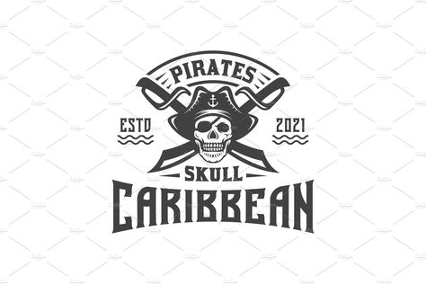 vintage hipster Pirates Skull : You can use this logo for any business that matches your company or brand. Do not hesitate to buy and download this design and if you want another file, Pirates Skull, Vintage Hipster, Skull Logo, Pirate Skull, ? Logo, Design, Logos