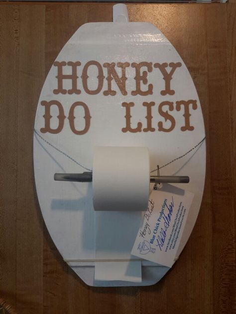 Honey Do List, Great for Bridal Shower/Wedding Gift Honey Do Shower Ideas, Honey Do Shower, Retirement Decorations, Honey Do, Honey Do List, Couple Wedding Shower, Wedding Shower, Toilet Paper Holder, Toilet Paper