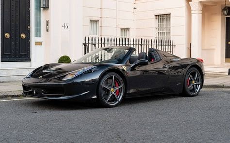 Completely unmodified and finished in an elegant colour combination; it will make a strong addition to any collector’s stable, and is ready to thrill on the road. Ferrari 458 Spider, 458 Spider, Wheel Alignment, Aluminum Roof, Red Heads, Sport Seats, Ferrari 458, Exterior Trim, London United Kingdom