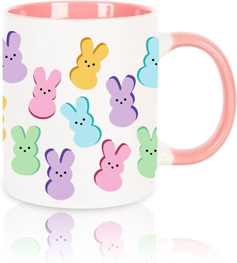 #ad #commissionsearned  Amazon.com: Whaline Easter Mug 12oz Colorful Bunny Coffee Mug Cute Easter Bunny Ceramic Matching Mugs Easter Party Cups for Home School Office Table Centerpieces Housewarming Gift : Home & Kitchen Bunny Ceramic, Matching Mugs, Easter Mug, Disney Mugs, Cute Easter Bunny, Easter Peeps, Rainbow Sprinkles, Cute Easter, Cool Mugs