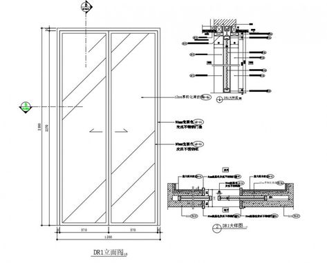 Kitchen glass sliding door cad drawing - Cadbull Sliding Door Section Detail Drawing, Sliding Wardrobe Detail Drawing, Sliding Door Elevation, Kitchen Glass Sliding Door, Sliding Door Detail, Model Kitchen Design, Aluminium Door Design, How To Fix A Mirror, Wooden Glass Door