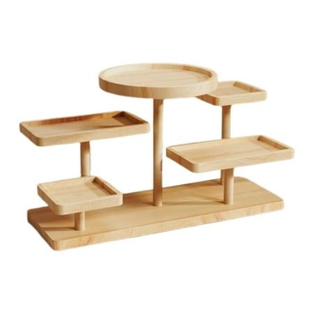 CUTICATE Multi Layer Rack Wooden Display Riser,Dessert Jewelry Display Shelf, Multipurpose Counter Top Display Shelf for Party Desktop 30x13.5x23cm.This Wooden Holder Stand is made of wood, ensuring its natural beauty. The wood grain texture adds a touch of elegance.The wooden Display Riser Stand adopts a multi layer design, providing ample space for displaying and storing various items.This Display Rack Multi Layer has innovative design that can also serve as a decoration to enhance the aesthet Checkout Display Stand, Wooden Vendor Display, Mug Stand Display, Unique Display Shelves, Retail Skincare Display, Table Top Shelf Display, Craft Show Cup Display, Ornament Holder Display, Apothecary Shelf Display