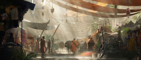 Pirate Banner, Concept Painting, Fantasy Setting, Fantasy Concept Art, Visual Development, Environment Concept Art, Environmental Art, Fantasy Landscape, Middle East