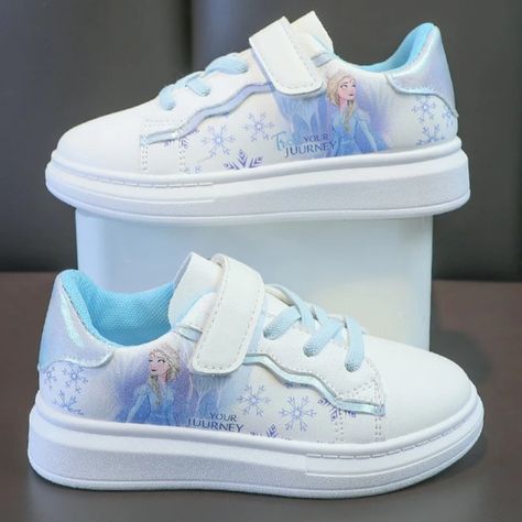 Disney Kids Girls Shoes 2024 New Children Sneakers Girls Elsa Frozen Princess Casual Sport Shoes Student Shoes Teen Shoes - AliExpress Teen Shoes, White Casual Shoes, Frozen Princess, Princess Cartoon, Shoes Teen, Frozen Disney, Girls Shoes Kids, Casual Sport, Disney Kids