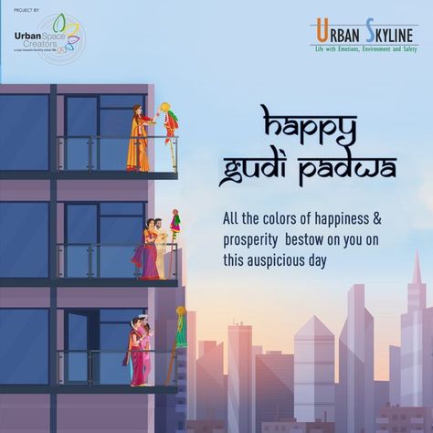 Let's come together to have the resolution to spread love and happiness in lives on this auspicious day. Happy Gudi Padwa #UrbanSkyline #UrbanSpaceCreators #happygudipadwa #gudipadwa #gudipadwa2022 #gudipadwaspecial #gudipadwacelebration #marathifestival #festivaltime #maharashtrianfestival #newyear #marathiculture #marathinewyear Happy Gudi Padwa Creative, Gudi Padwa Post, Gudi Padwa Creative Post, Creative Marketing Campaign, Happy Gudi Padwa, 30 Day Writing Challenge, Happy Dusshera, Happy Holi Wishes, Holi Wishes