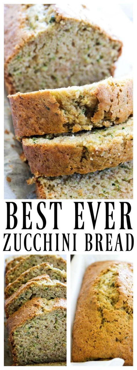 This BEST EVER ZUCCHINI BREAD recipe comes from my grandma, so naturally there isn't a better zucchini bread recipe out there. Best Zucchini Bread, Recipe Zucchini, Best Zucchini, Zucchini Banana, Zucchini Banana Bread, Zucchini Bread Recipe, Desserts Keto, Zucchini Bread Recipes, Zucchini Bread