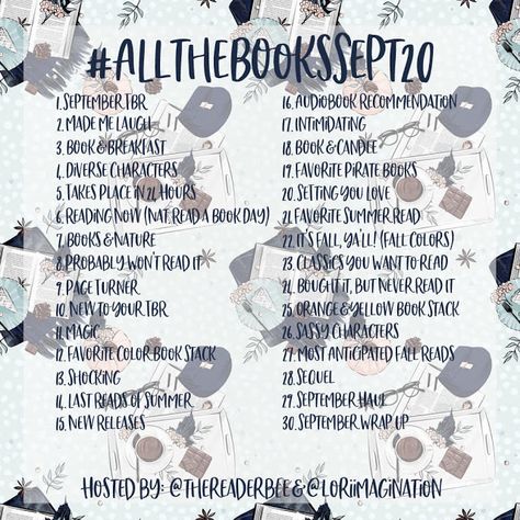 Bookstagram Challenge, September Reading, Book Friends, Pirate Books, Reading List Challenge, September Challenge, Reading Post, Photo Prompts, Book Instagram