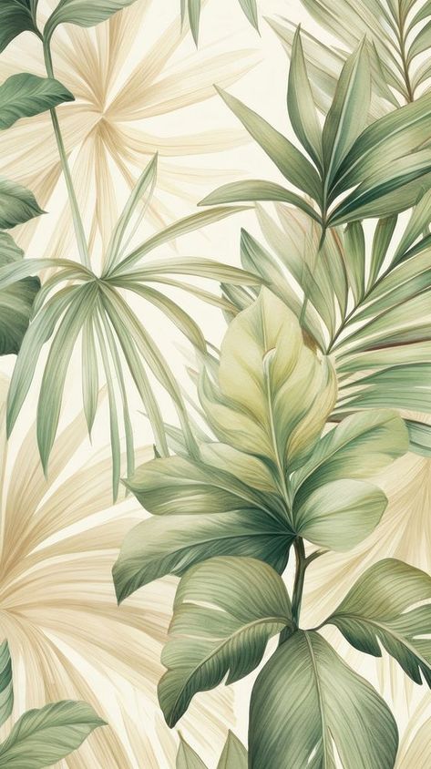 Wallpaper Medicine, Wallpaper Leaf, Boho Art Painting, Wallpaper Botanical, Green Leaf Wallpaper, Pineapple Wallpaper, Wallpaper Green, Wallpaper Abstract, Poster Background Design