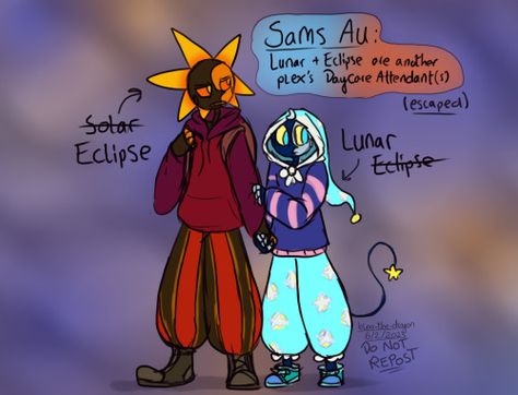 Eclipse And Lunar, Sun And Moon Show, Solar Lunar, Solar And Lunar Eclipse, Eclipses Art, Sun And Moon Drawings, Moon Drawing, Fnaf Funny, Fnaf Characters