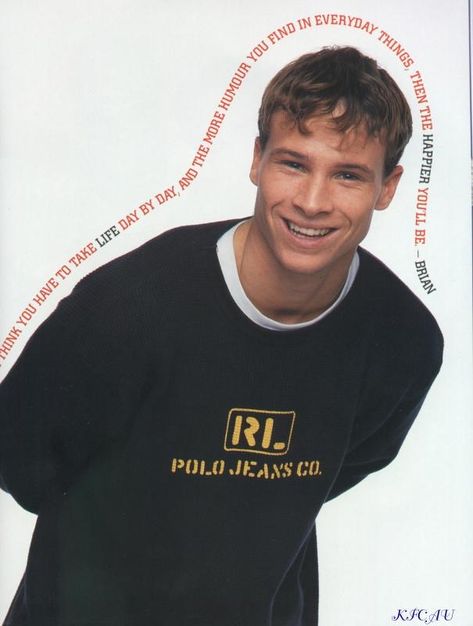 Brian Littrell 90s, Eye Color Blue, 2000s Memories, Brian Thomas, Brian Littrell, Polo Jeans, Brown Blonde, Lexington Kentucky, Nick Carter