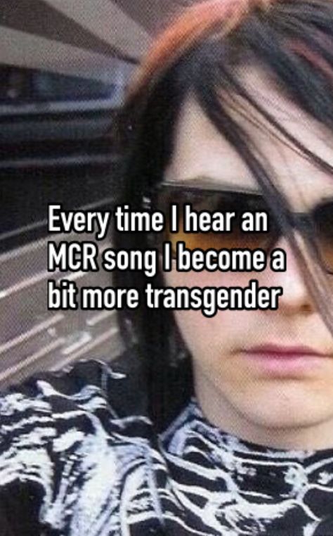 #gerardway #mychemicalromance #mychem #mcr #mcr4life #whisper #mcrwhisper #geeway #emo #transboy #gway #RAHHHHHH Mcr Whisper, Mcr Pfp, Mcr Logo, Mcr Aesthetic, Mcr Quotes, Mcr Memes, Emo Pfp, Silly Bands, I Love Mcr