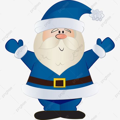 Blue Santa Claus, Santa Hat Vector, Head Clipart, Blue Clipart, Santa Claus Clipart, Santa Claus Images, Vector Wallpaper, Green Santa, Christmas Border