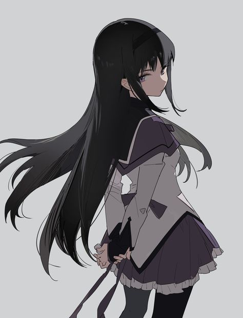 Twitter Akemi Homura Fanart, Homura Akemi Manga, Homura Akemi Fanart, Homura Fanart, Akemi Homura, Mahō Shōjo Madoka Magica, Homura Akemi, Manga Picture, Violet Eyes