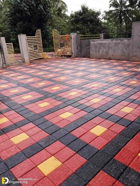 Top 40 Most Beautiful DIY Garden Path  Ideas - Engineering Discoveries Pavers Backyard Landscaping Ideas, Diy Garden Path, Garden Path Ideas, Front Yard Walkway, Diy Path, Pavement Design, River Rock Garden, Paver Blocks, Tiles Designs