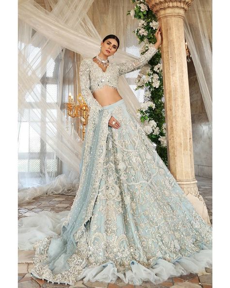 Lehenga Material, Net Sharara, Brocade Dupatta, Latest Lehenga Choli, Walima Dress, Pakistani Bridal Jewelry, Asian Wedding Dress, Indian Bride Outfits, Bridal Lehenga Collection