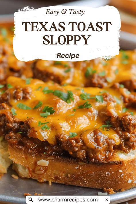 How to Make Texas Toast Sloppy Joes Texas Toast Sloppy Joes, Cheesy Sloppy Joes, Beef Ideas, Homemade Sloppy Joe Recipe, Leftover Beef, 2024 Recipes, Texas Food, Texas Toast, Sloppy Joes Recipe