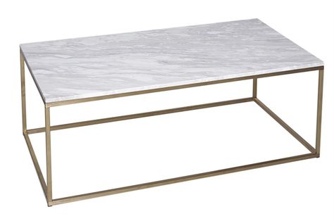 The Dorchester Coffee & Side Table | The Sofa and Chair Company Marble Tables Design, Marble Tables, Luxe Living Room, Sofa And Chair Company, White Marble Table, Marble Top Coffee Table, Home Coffee Tables, Coffee Table Rectangle, Brass Coffee Table