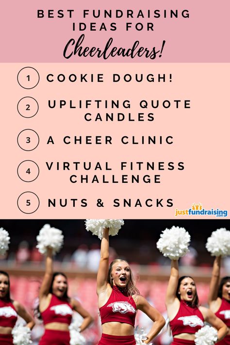 Best Cheer Fundraisers, All Star Cheer Fundraiser Ideas, Fundraising Ideas Cheerleading, Cheerleading Fundraiser Ideas, Cheer Fundraising Ideas, Cheer Fundraisers, Cheer Fundraiser Ideas, Middle School Fundraisers, Best Fundraising Ideas