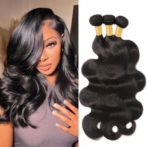 PRICES MAY VARY. Body Wave Human Hair Bundles Material: 12A Human Hair Bundles, Body Wave Weave 3 Bundles Human Hair,100% Brazilian Virgin Bundles Human Hair ,Body wave Bundles Human Hair Cut From Young Girls，Clean Soft and Stay Beautiful Longer.Hair Bundles are That it Makes You More Distinctive Like Makeup and You Deserve to Have it. Body Wave Hair Bundles:3 Bundles Body Wave Bundles Human Hair, 14-30Inch,Each Human Hair Bundles is 100(+/-5)Grams, 3 Bundles Enough to Make Full and Bouncy Hair Full Sew In Weave, Body Wave Weave, Body Wave Bundles, Brazilian Body Wave Hair, Hair Bundle Deals, Bouncy Hair, Hair Body Wave, Mixed Hair, Longer Hair