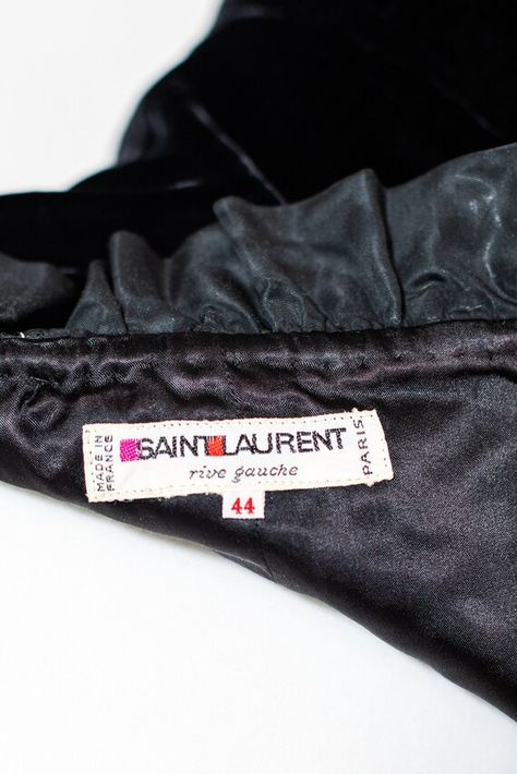 1980S Yves Saint Laurent Rive Gauche Black Haute Cout… - Gem Black Haute Couture, Blazer And Skirt Set, Cashmere Blazer, Saint Laurent Sunglasses, Glam Tops, Vintage Ysl, Tuxedo Style, Blazer And Skirt, Belted Shirt Dress