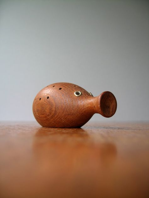 Vintage Danish Modern Teak Critter Toothpick Holder by luola, $36.00 Woodturned Animals, Family Nostalgia, Woodturning Projects, Woodturning Art, Turning Wood, Tooth Pick, Mcm Style, Wooden Bottle Opener, Toy Sculpture