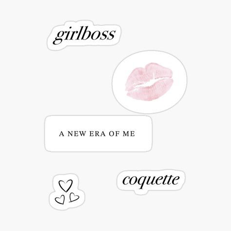 Get my art printed on awesome products. Support me at Redbubble #RBandME: https://www.redbubble.com/i/sticker/girlboss-coquette-new-era-of-me-by-prettiness-at/156813748.EJUG5?asc=u My New Era, A New Era Of Me, Me Sticker, Heart Stickers, Science Poster, Sticker Design, New Era, Stranger Things Fanart, My Art