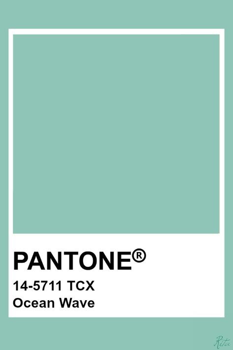 Pantone Ocean Wave Pantone Sea Green, Ocean Green Color Palette, Ocean Blue Pantone, Colour Swatches Pantone, Pantone Turquoise, Ocean Green Color, Pantone Shades, Pantone Verde, Pantone Poster