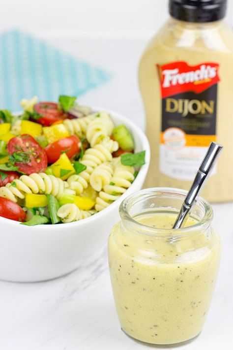 This Confetti Pasta Salad with Lemon Dijon Dressing is the perfect side dish for summer entertaining! Tasty Pasta Salad, Lemon Dijon Dressing, Blueberry Vinaigrette, Dijon Dressing, Pasta Salad Dressing, Dijon Vinaigrette, Salad With Lemon, Tasty Pasta, Pasta Salads