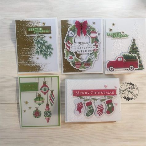 Card Sketches Templates, Stamped Christmas Cards, Christmas Ephemera, Homemade Christmas Cards, December 2024, Stampin Up Christmas, Card Kits, Stamping Up Cards, Christmas Minis