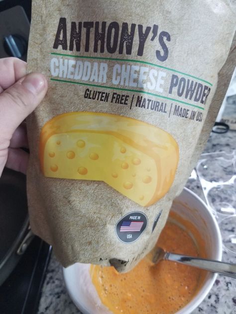 Anthony's cheddar cheese powder Cheddar Cheese Powder Uses, Recipes Using Cheddar Cheese Powder, Recipes Using Powdered Cheddar Cheese, Cheddar Powder Recipes, Cheddar Cheese Powder Recipe, Powdered Cheese Recipes, Recipes Using Cheddar Cheese, Mac And Cheese Powder Recipe, Recipes With Cheddar Cheese