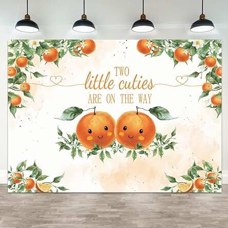 Amazon.ca: Twin Baby Shower Decorations Party Decorations Green, Twin Baby Shower Decorations, Background For Party, Shower Background, Baby Shower Background, Orange Baby Shower, Shower Backdrop, Twins Baby Shower, Baby Shower Backdrop