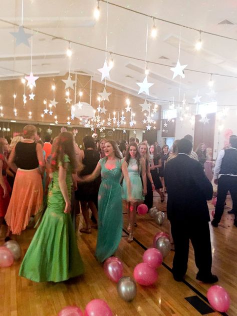 Goodwill Prom Party, Under The Stars Homecoming, Starry Night School Dance, Under The Stars Homecoming Theme, Under The Stars Prom Theme Decorations, 80s Prom Decor, Prom Night Decoration, Night Under The Stars Theme Prom, Adult Prom Party Ideas