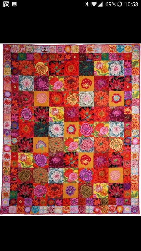 Seed Packet Quilt Pattern, Seed Packet Quilt, Kaffe Quilts, Sew Machine, Scrap Quilting, Charity Quilts, Kaffe Fassett Quilts, Layer Cake Quilts, Wedding Quilt