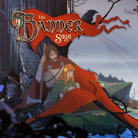 The Banner Saga Banner Saga Art, Banner Saga, Viking Saga, Title Screen, Saga Art, Paper Sketch, Arte Nerd, Indie Game Development, Indie Game